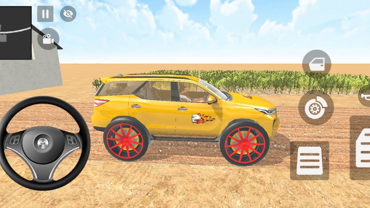Indian Auto Thaft simulator game me franklin ne apni golden porsche ko drive Kay hai game games 