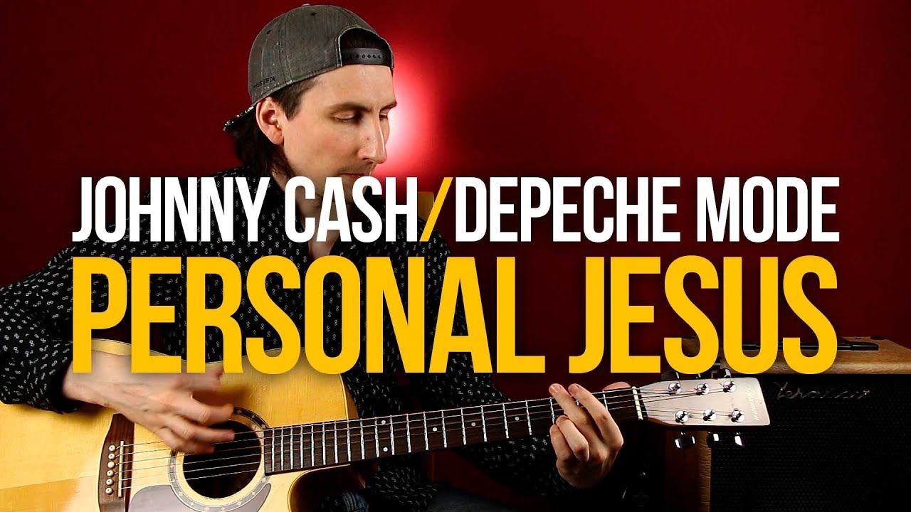 Как играть Personal Jesus на акустике Depeche Mode Johnny Cash - Уроки игры на гитаре Первый Лад