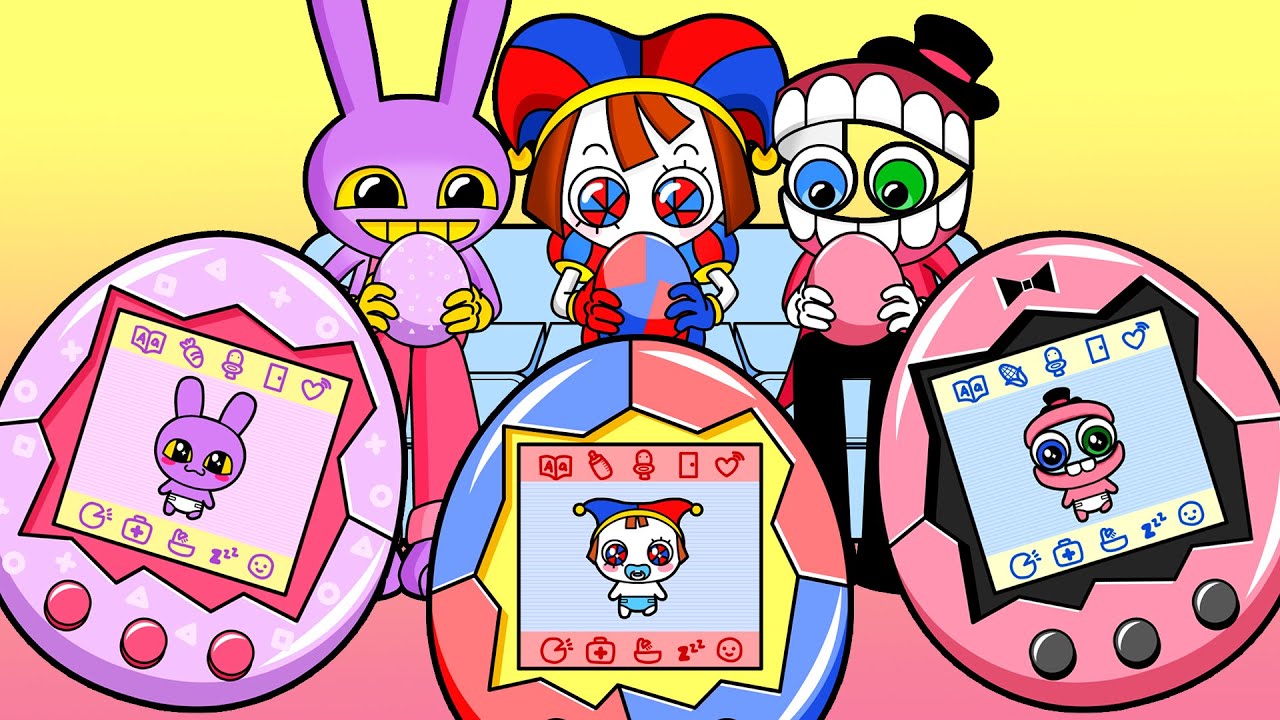 What Happens When Pomni, Jax & Caine Play Tamagotchi? #たまごっち #ポムニ