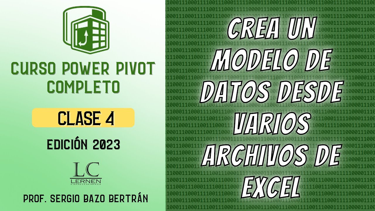 Crea una TABLA DINÁMICA con VARIOS ARCHIVOS DE EXCEL | Curso de POWER PIVOT | Parte 04 #powerpivot