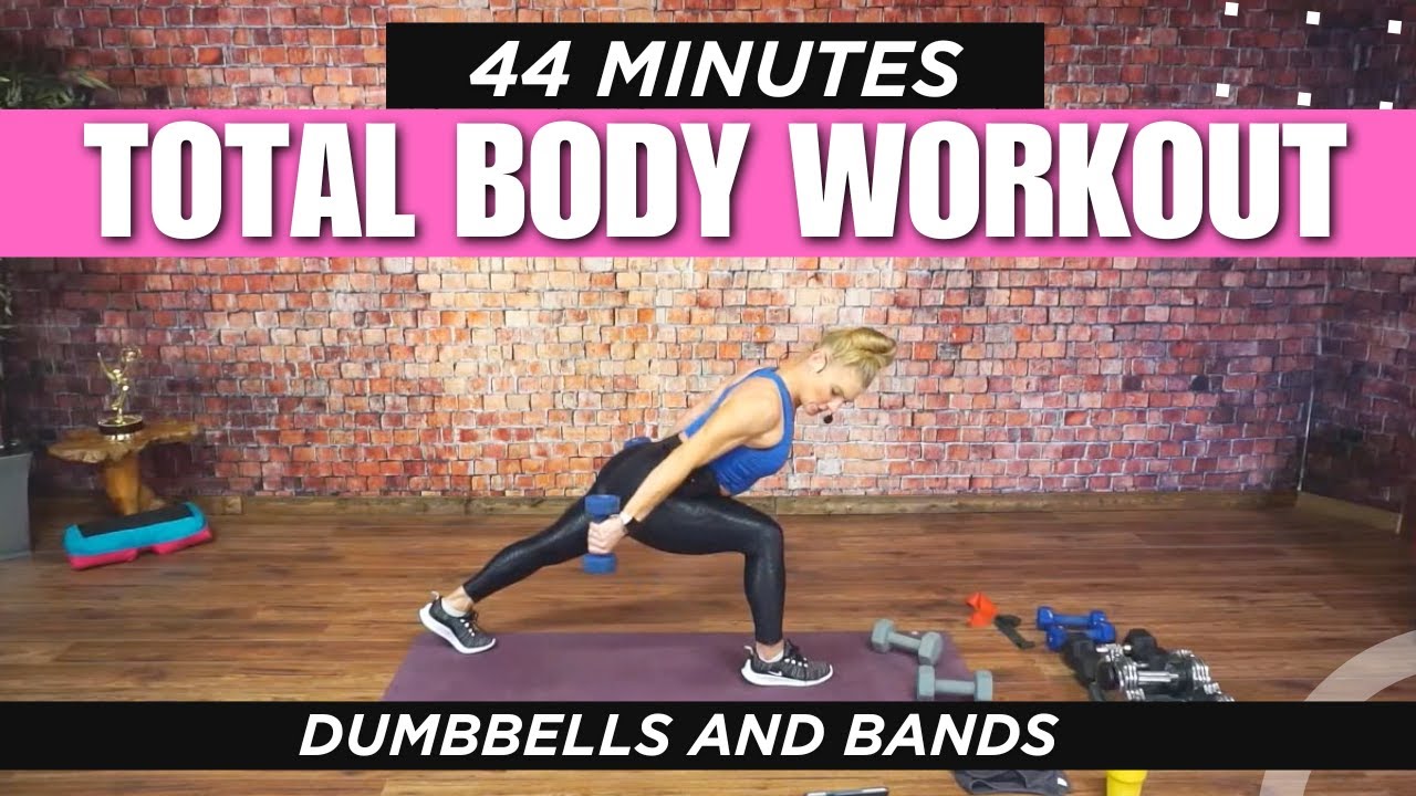 44-Min TOTAL Body Transformation! Dumbbell & Band Workout 🔥