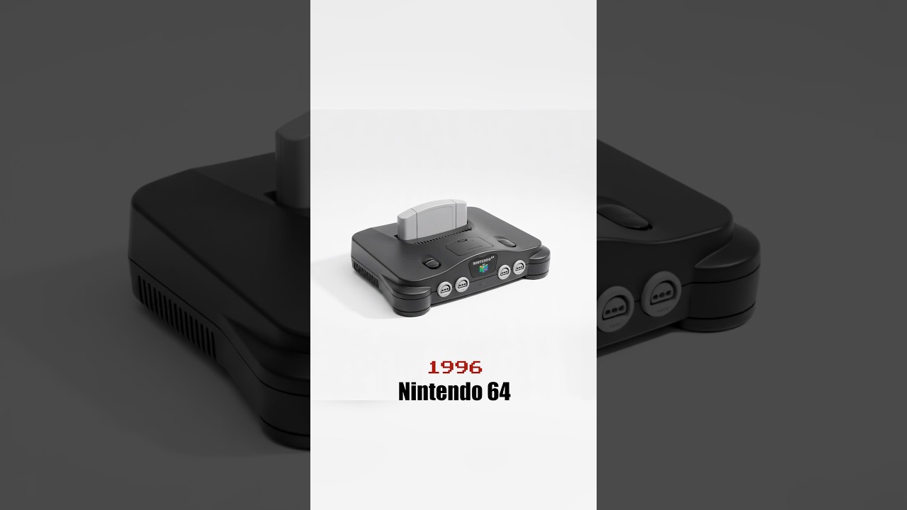 Evolution of Nintendo Consoles #nintendo #nintendoswitch #nintendo64