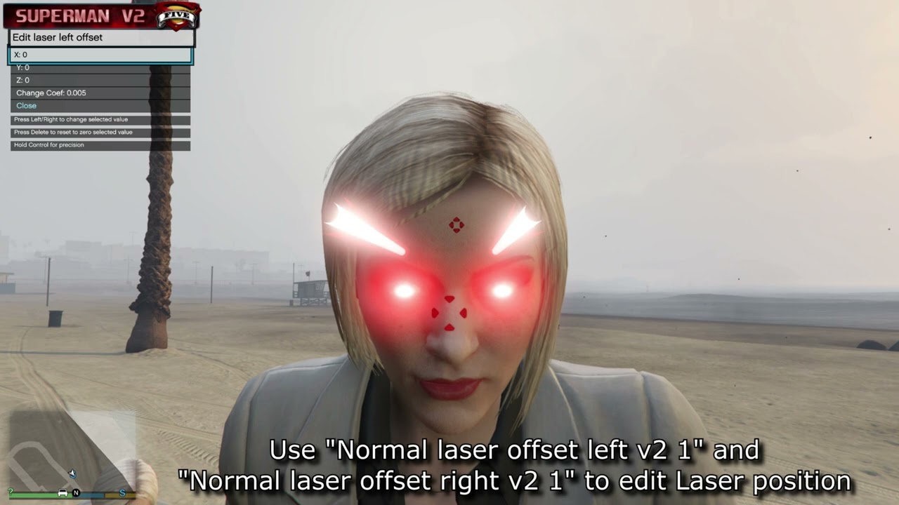 Superman V2.2 - Editing Eyes Glow and Laser