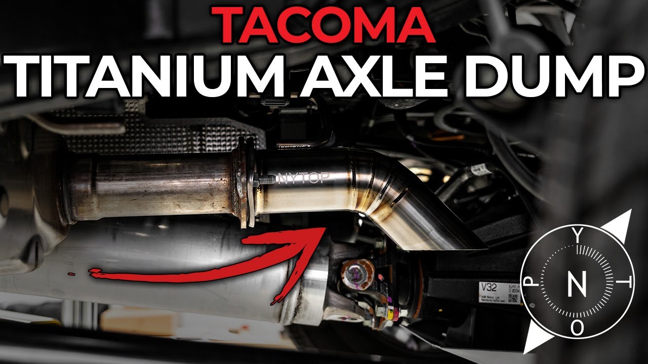 Quick & Easy Tacoma Mod! Titanium Axle Dump Exhaust Tip Install