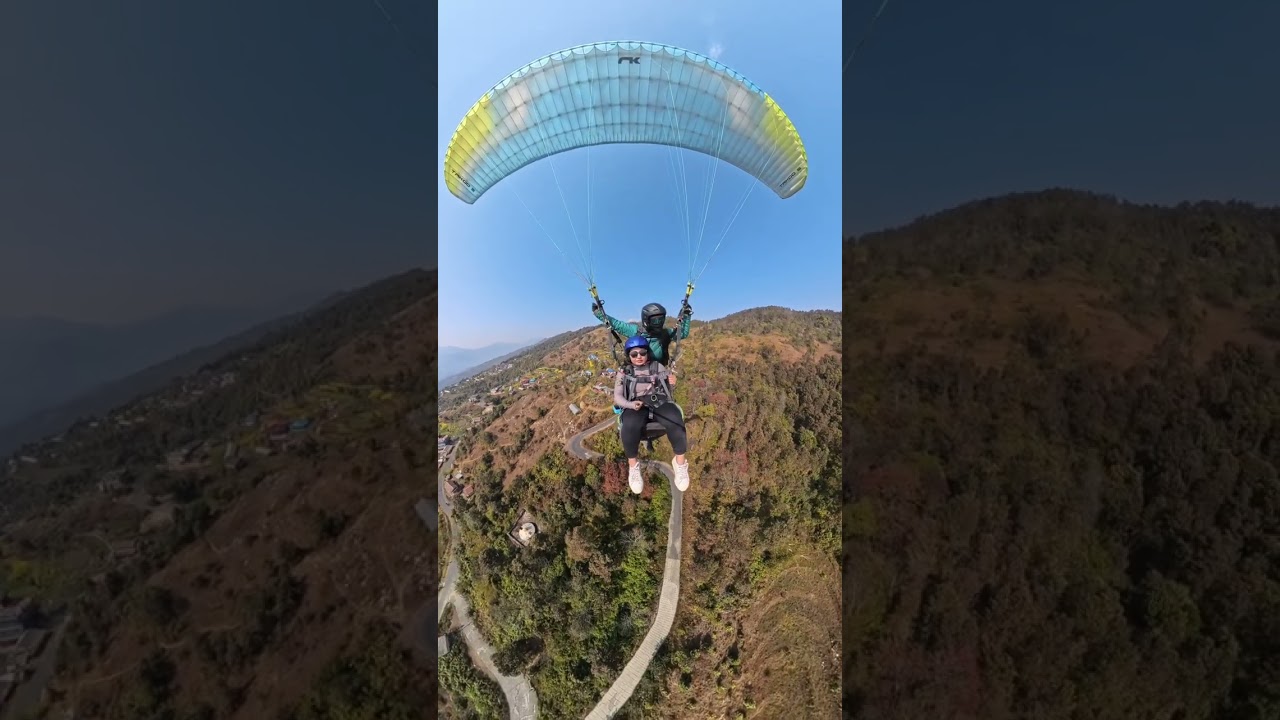 #Paragliding in Pokhara Nepal# 