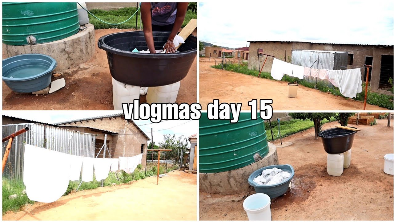 Vlogmas day 15:laundry motivation | do laundry with me  | hand washing | South African YouTuber