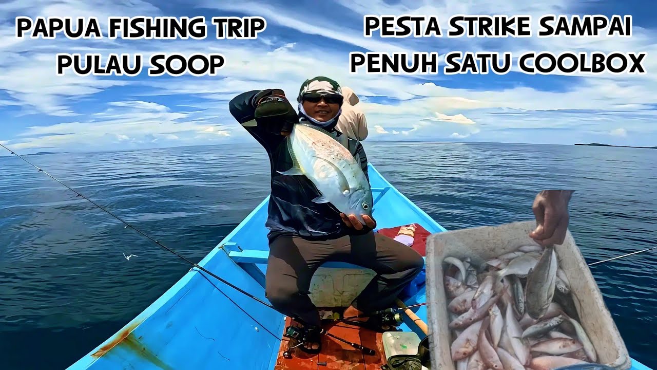 ‼️Panen ikan di Pulau Soop Papua barat daya‼️ memancing dengan teknik dasaran & casting. 