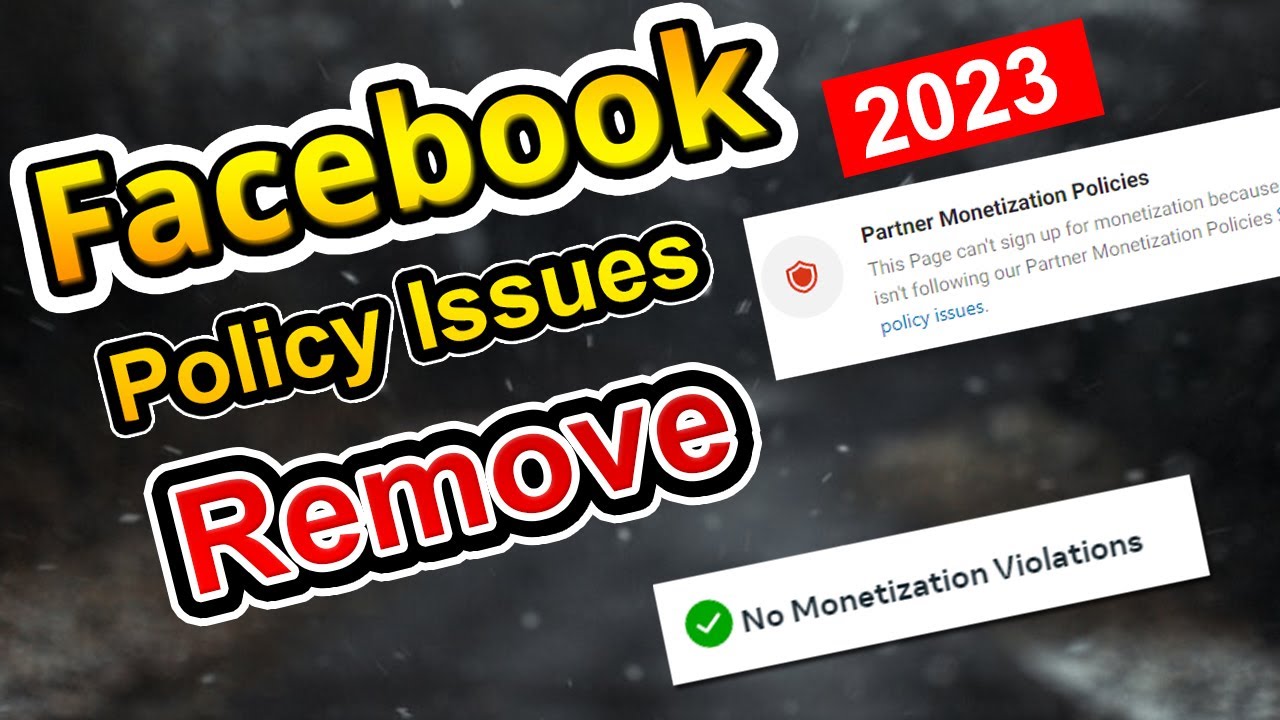 Facebook Policy Issues Remove । How To Remove Facebook Page Policy/Monetization issues