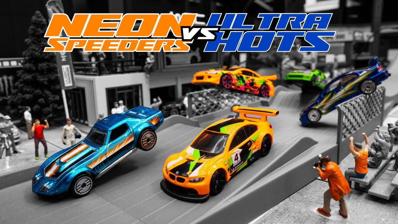 HOT WHEELS NEON SPEEDERS VS ULTRA HOTS
