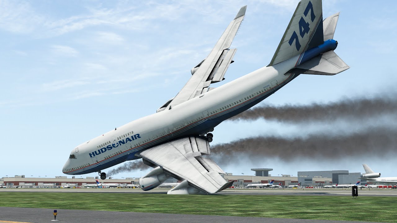B747 Pilot Almost Flipped Huge Airplane Over With Bad Emergency Landing