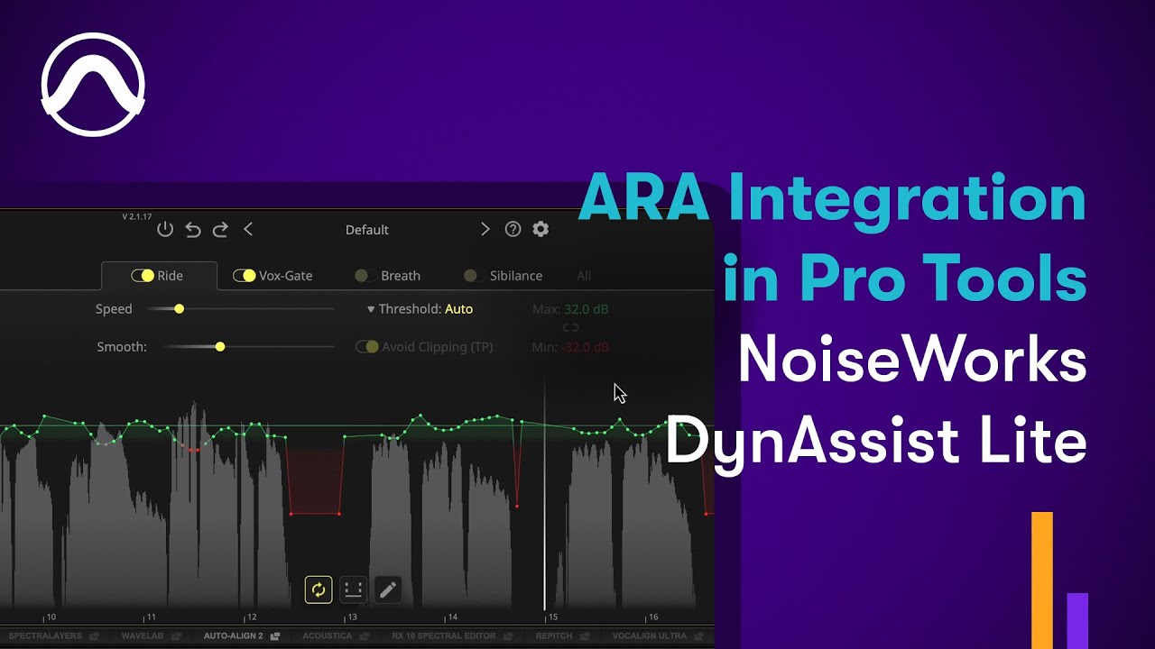 Как использовать плагин NoiseWorks DynAssist Lite ARA в Pro Tools
