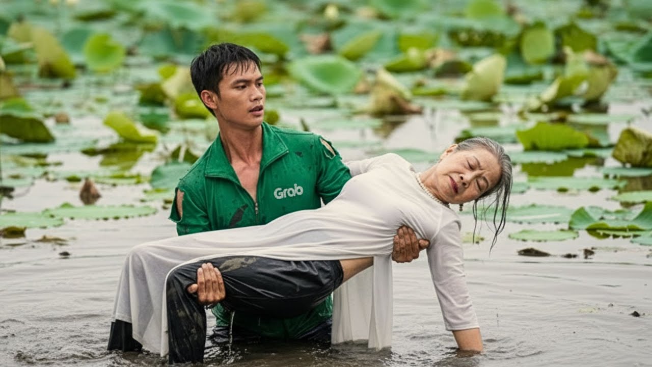 Anh Xe Ôm Lao Xuống Ao Sen Cứu Bà Lão Bị Con Rể Hãm Hại – Cái Kết Khiến Cả Gia Đình Bật Khóc..