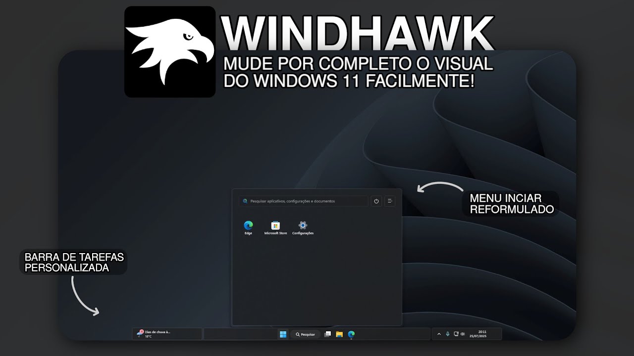 Cansado do Windows 11 Padrão? Windhawk vai Mudar Tudo pra Você!
