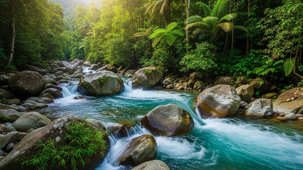 Healing River Water Sounds – Calm Nature Ambience for Sleep