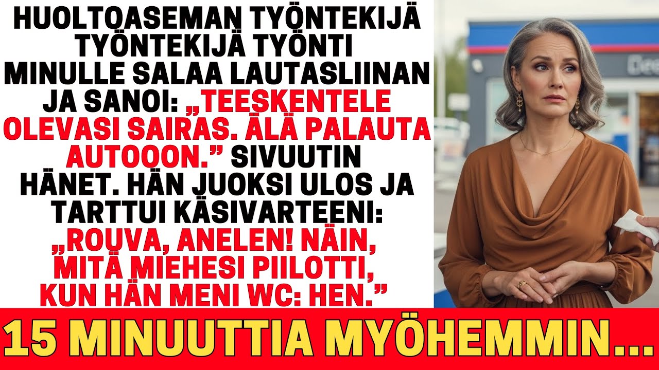 HUOLTOASEMAN TYÖNTEKIJÄ VAROITTI: ÄLÄ MENE AUTOON—HÄN NÄKI, MITÄ MIEHENI PIILOTTI