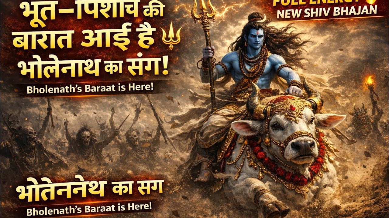Bholenath Ka Sang Baraat Aayi 👻🔱 | Ghost & Spirits Shiv Bhajan 2026 | Mahadev Party Song