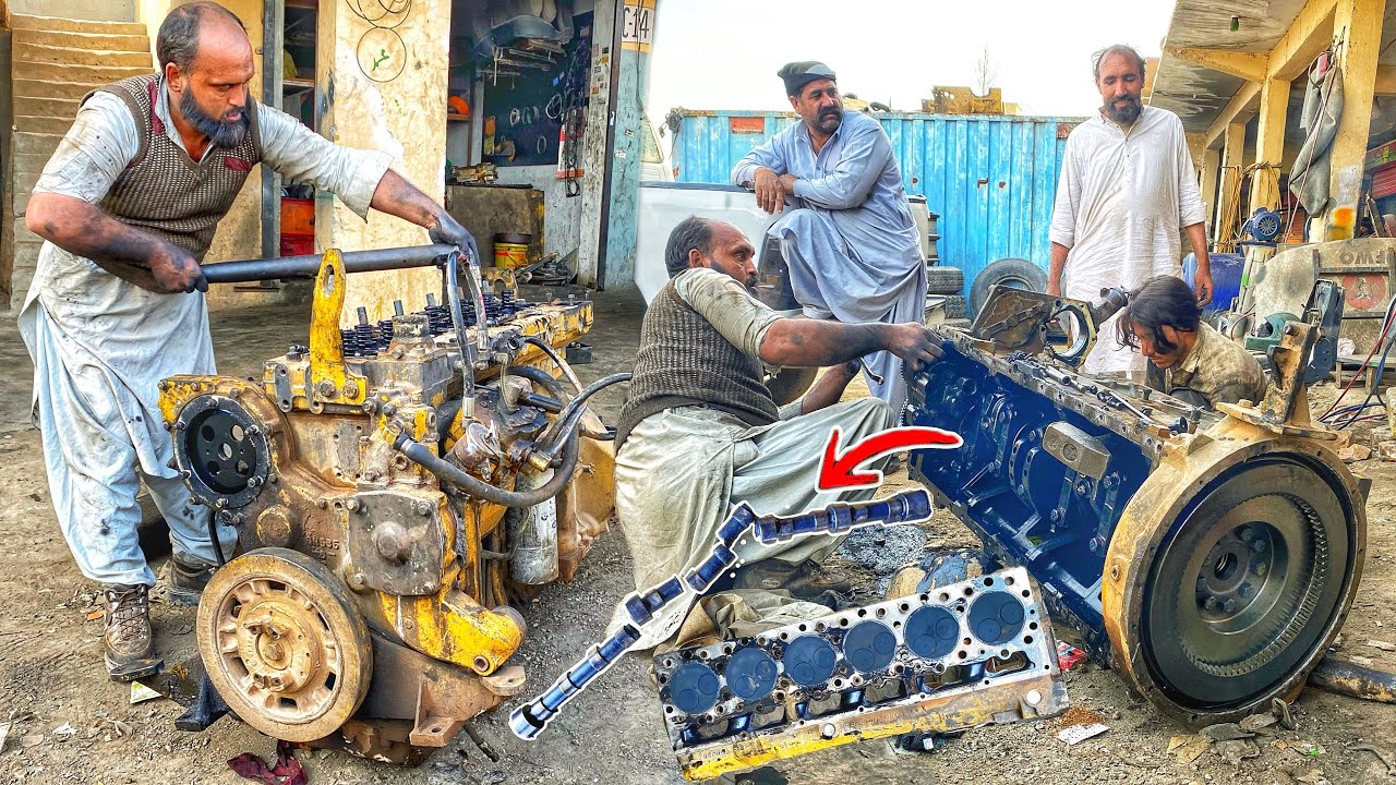 Restoration CAT 966E Wheel Loader Full Engine || Repairing CAT 6 Cylinder Engine