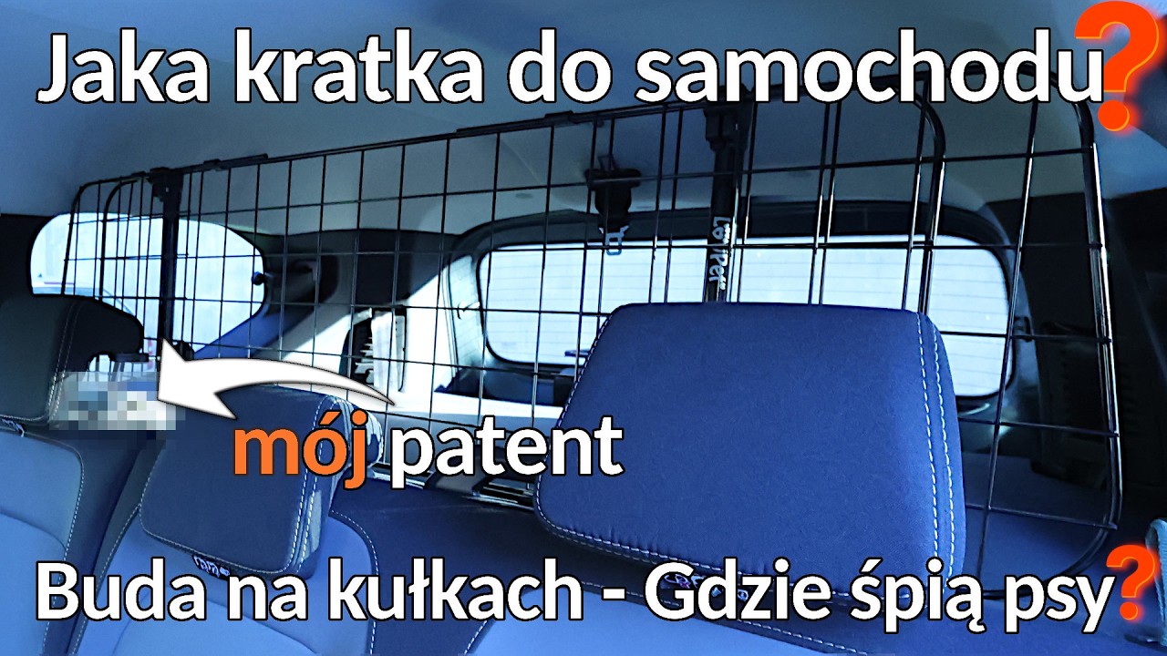 Psia KRATKA do samochodu🐶 - unboxing, m&oacute;j patent na montaż - mały trik! 😅