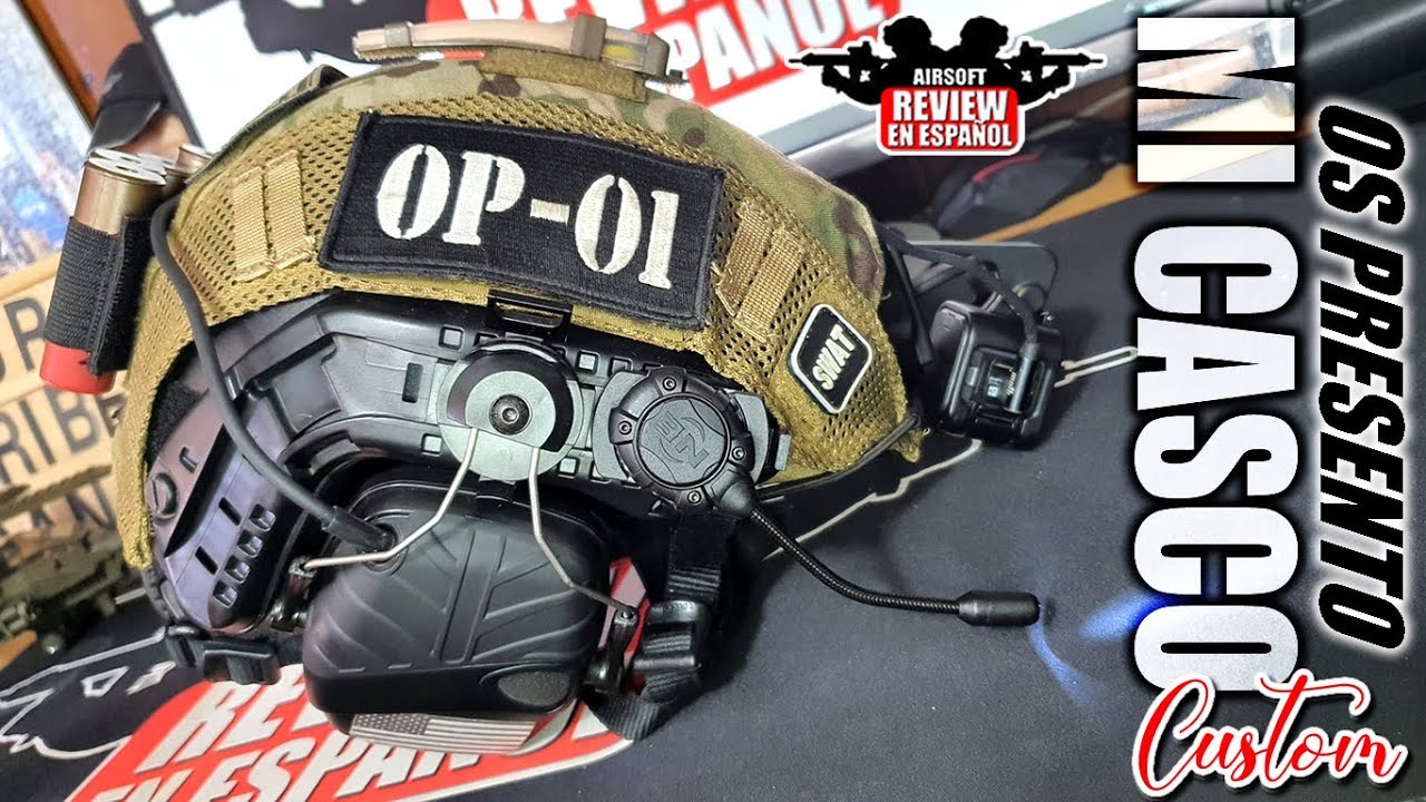 Os presento MI CASCO Custom 👌 | Airsoft Review en Español