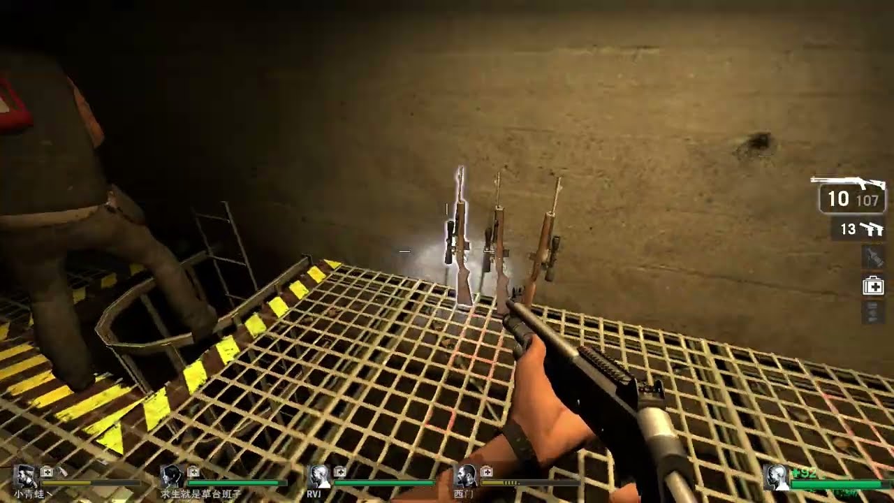 Left 4 Dead 1 Gameplay Multiplayer Campaign Workshop Map Derailed 
