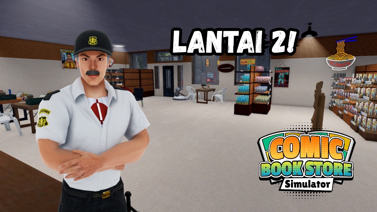 TADI MATI WIFI! LANJUT DEKOR LANTAI 2 | Comic Book Store Simulator Indonesia