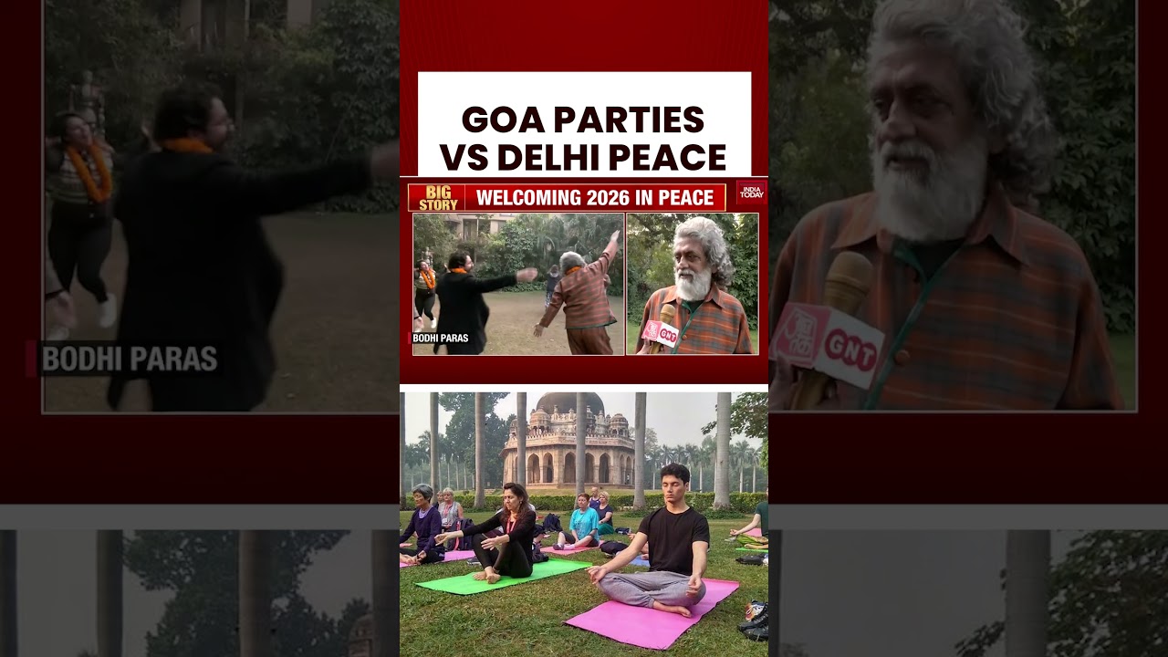 #newyear2026 #meditation #party India&rsquo;s New Year Contrast: Loud Goa Parties, Calm Delhi Celebrations