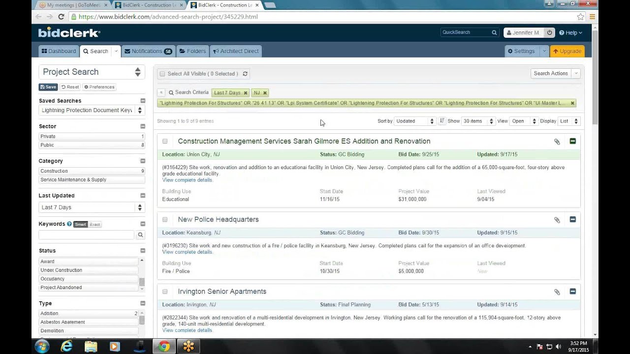 BidClerk Basic Bid Search for ECLE Clients