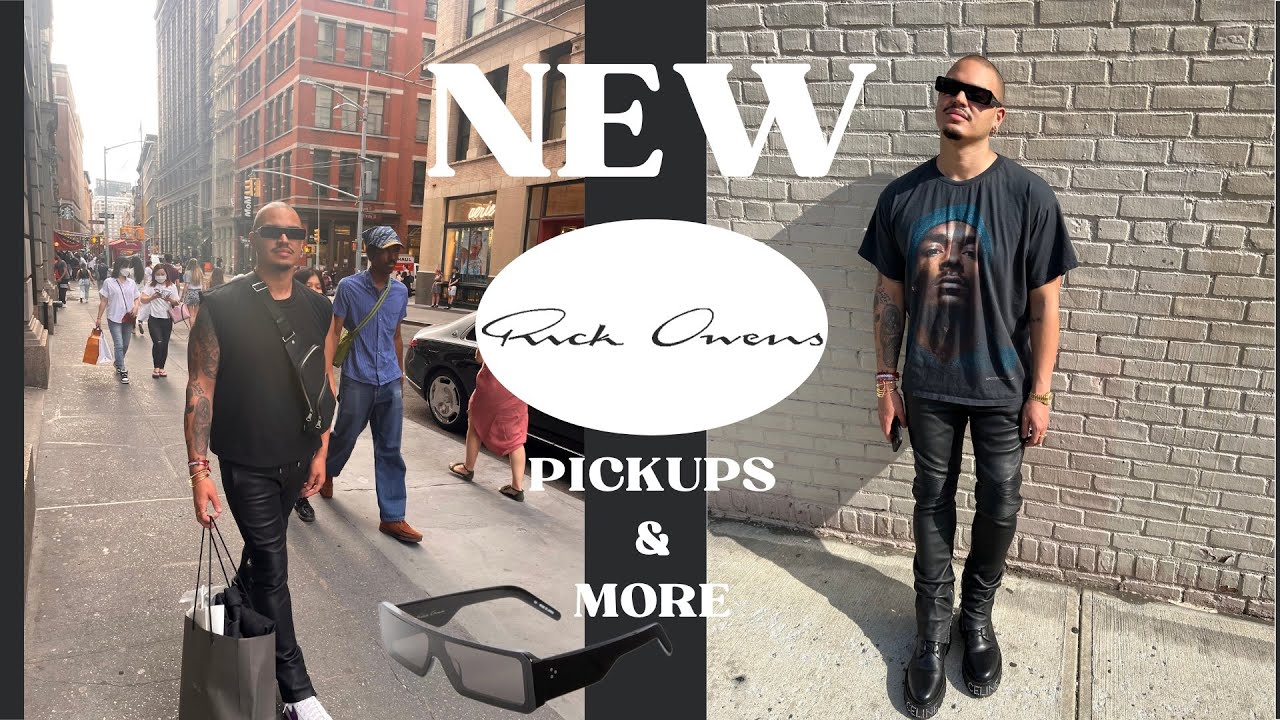 New Rick Owens Pickups & More | Ariel Rosado