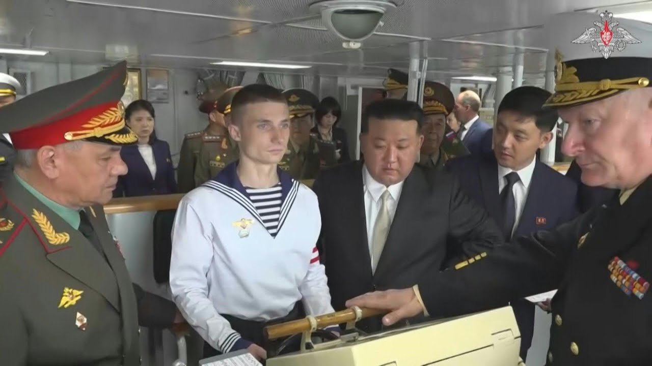 Russia's defence minister shows North Korea's Kim Russian warship | AFP