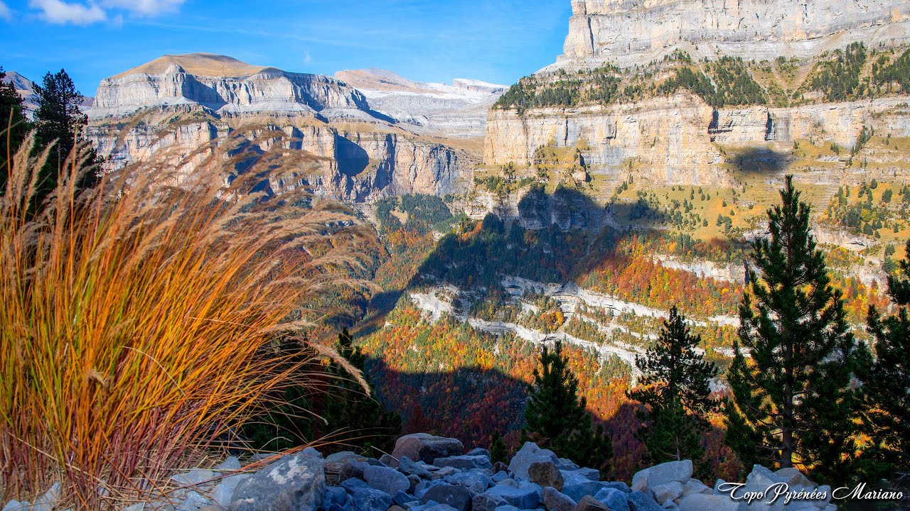 Paysages d'automne au Canyon d'Ordesa.