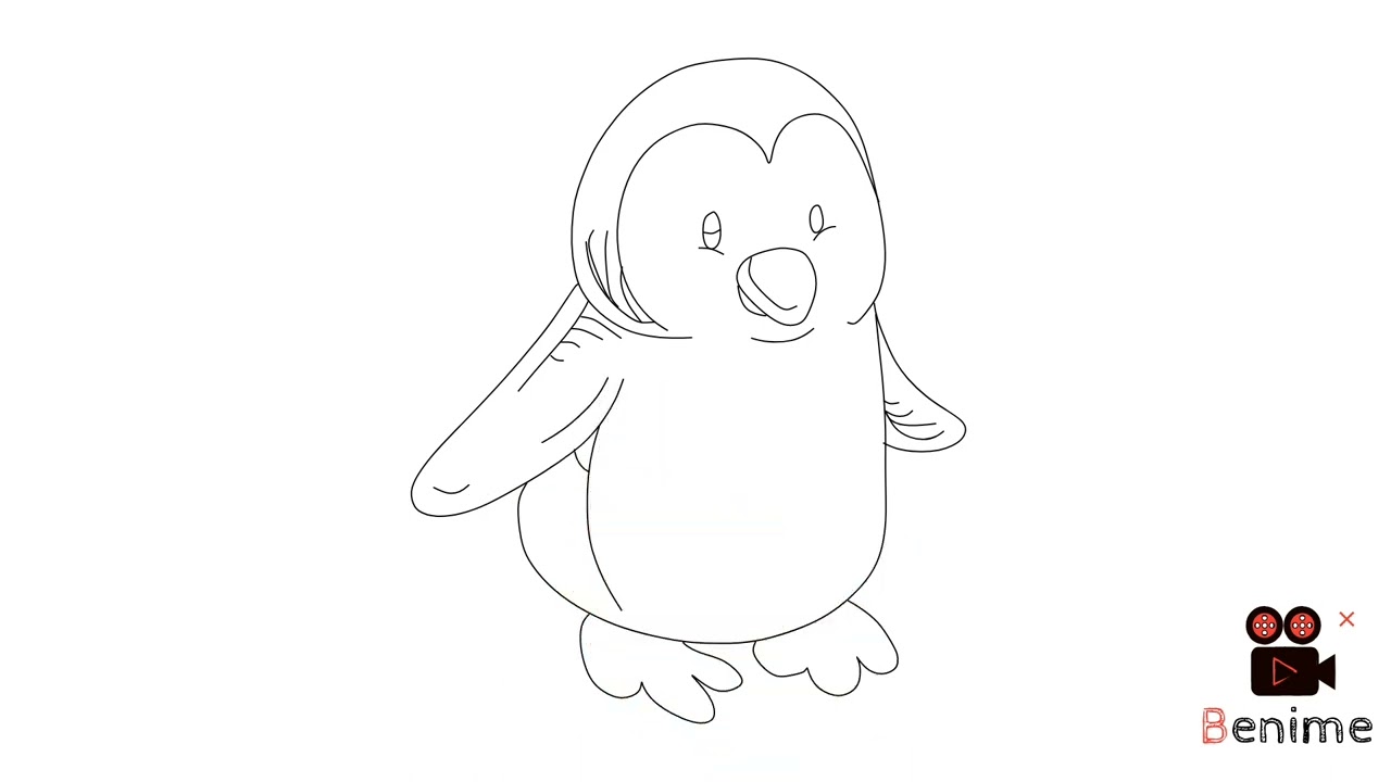 drawing a penqueen/How to drawing a penqueen/ #art #drawing #forkids #childrensart #kids