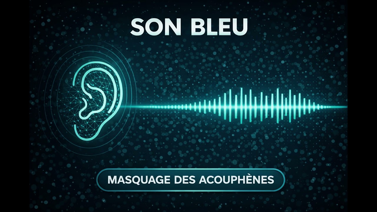 🔵 Son Bleu pour Masquer les Acouphènes | Soulagement & Concentration Profonde