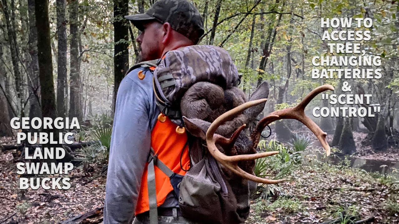 HIP DEEP in the SWAMP!! | GEORGIA PUBLIC LAND SWAMPS,ACCESS, SETUP & "SCENT CONTROL"