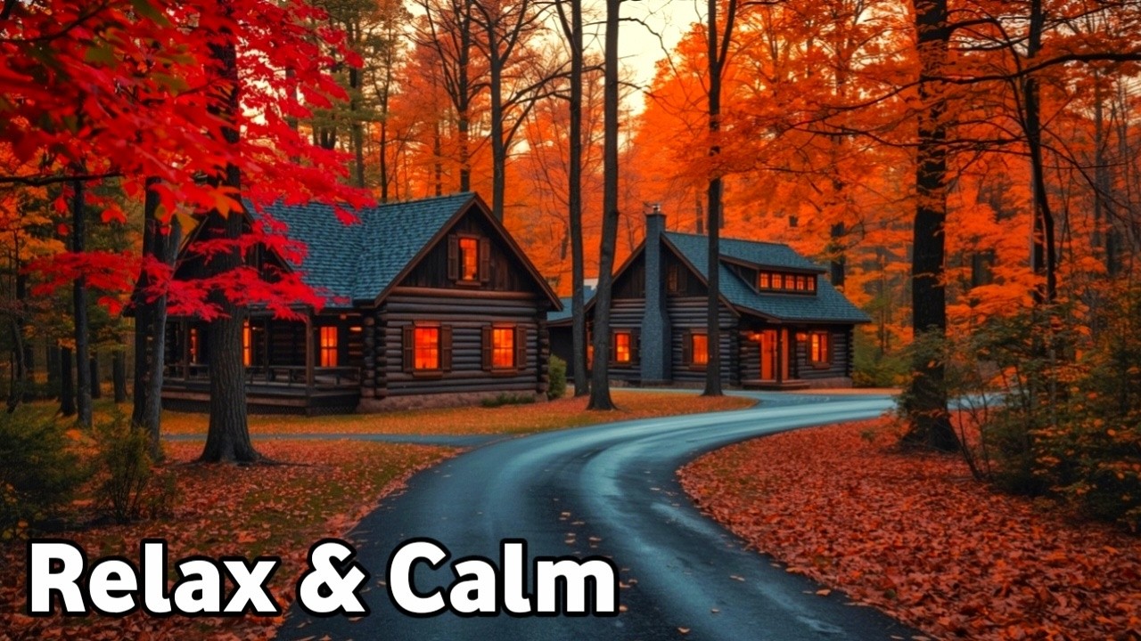 HEALING MUSIC FOR STRESS RELIEF & SOUL 🍂 BEAUTIFUL AUTUMN SCENERY RELAXING MUSIC AMBIENCE
