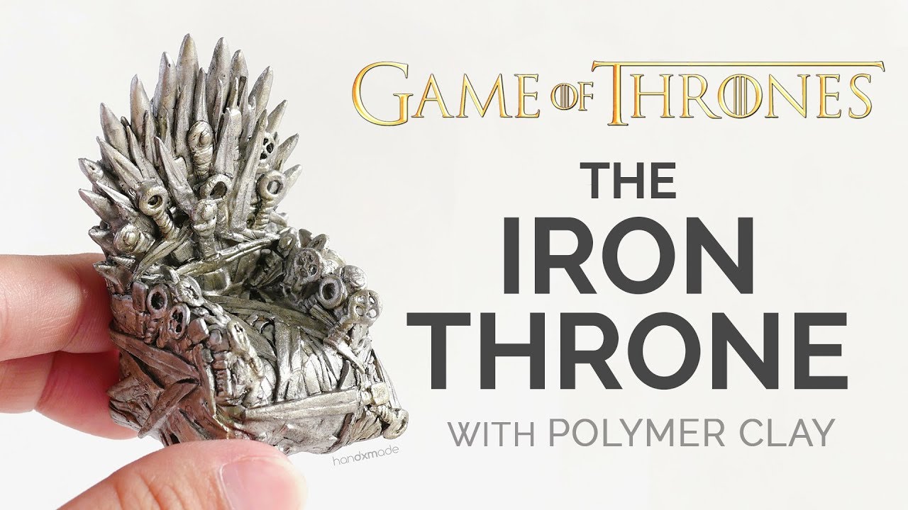 The Iron Throne Miniature with Polymer Clay - Game of Thrones