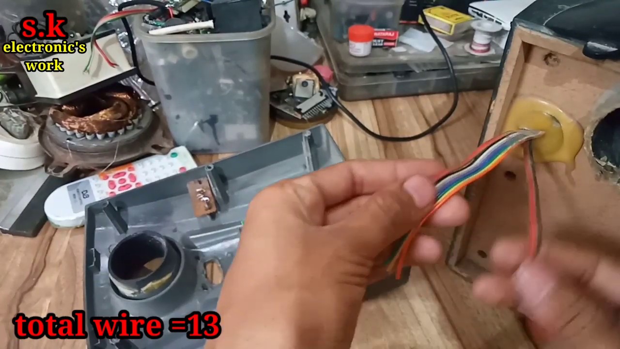Intex home theatre front panel connection, पैनल के सभी टूटे हुए तारों को जोड़ना सीखे बहुत आसान तरीका