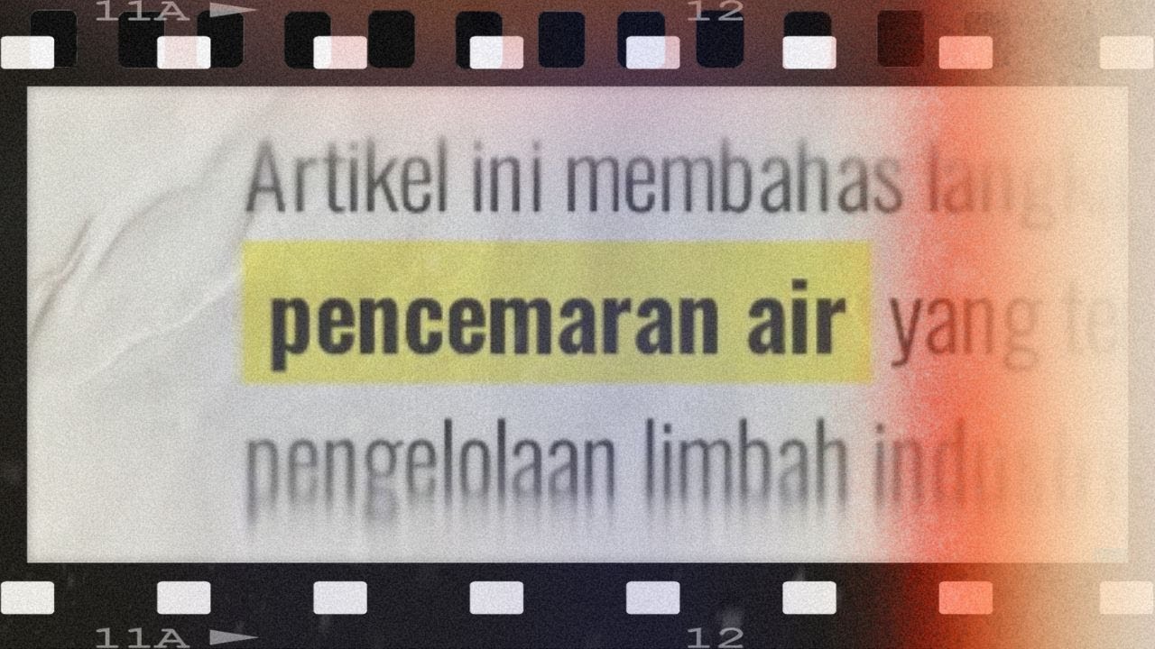 SDG 6: Clean Water & Sanitation - Pencemaran Air (G8 UPU3222)