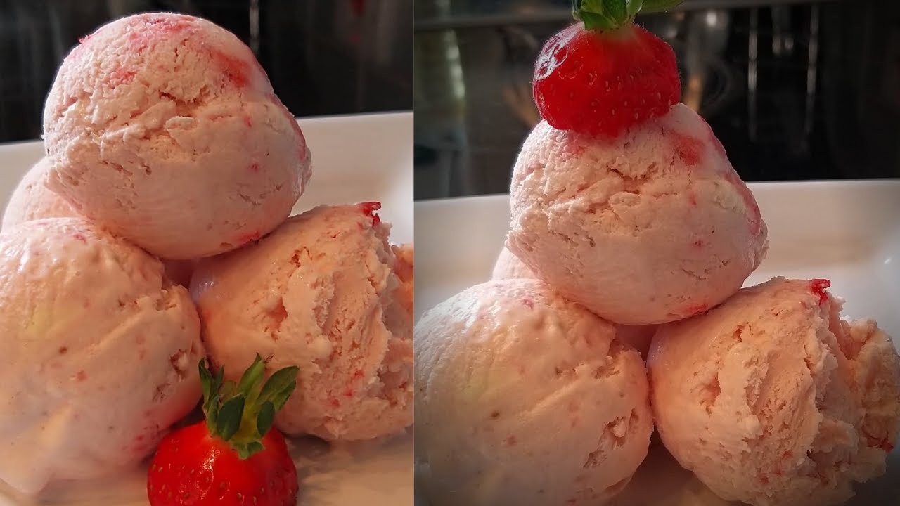 Strawberry Ice Cream || FAST &  EASY Strawberry Ice Cream || HOMEMADE