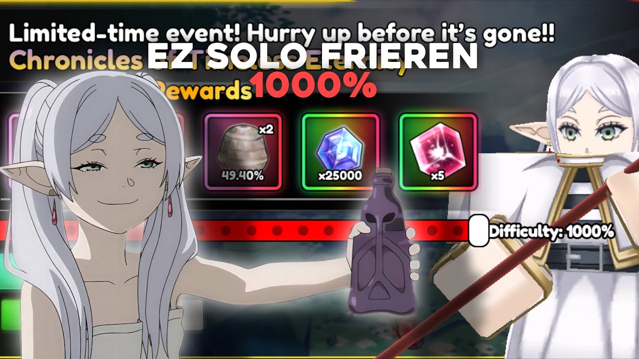 HOW TO SOLO FRIEREN EVENT AT 1000%