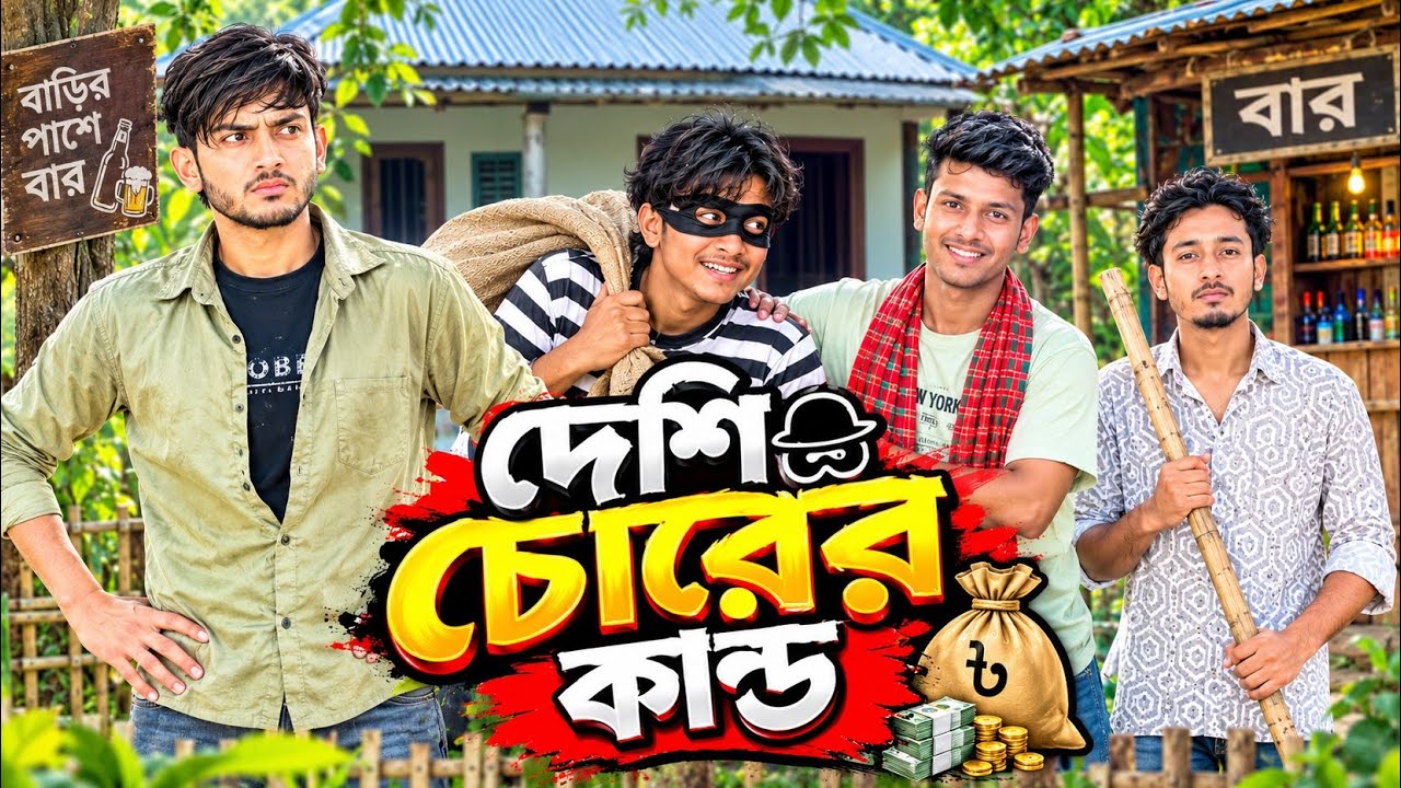 দেশি চোরের কাণ্ড  চুরি করতে গিয়ে হাতে নাতে ধরা  ফয়সালের   Hassan Faisal funny Bangla Natok 
