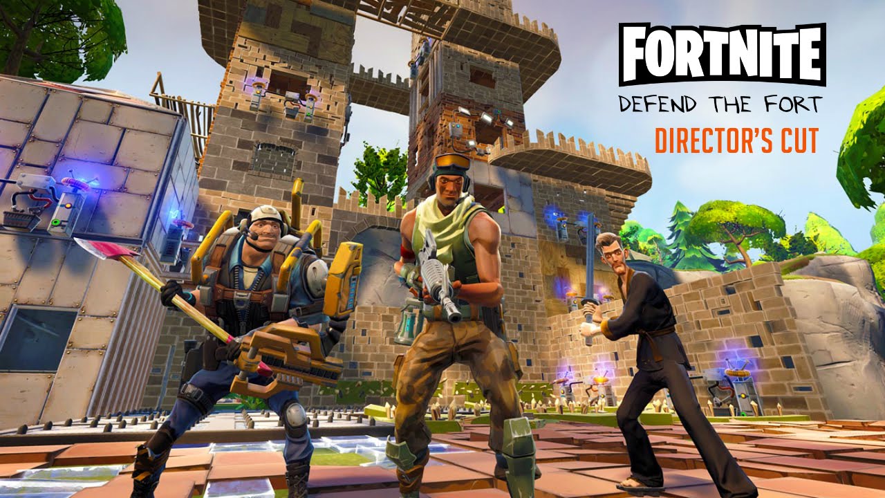 Defending the Fort Director's Cut - Fortnite Gameplay