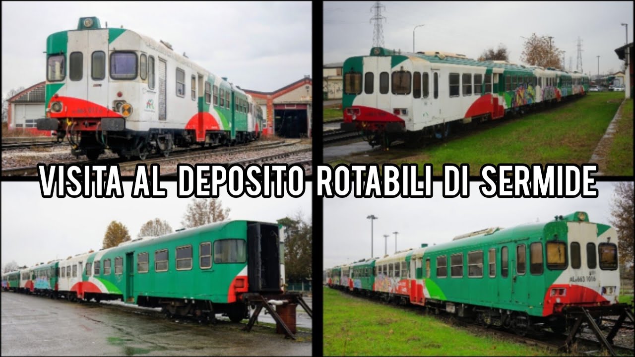 STAZIONE DI SERMIDE (MN) VISITA AL DEPOSITO DEI TRENI DELLE FERROVIE EMILIA ROMAGNA.
