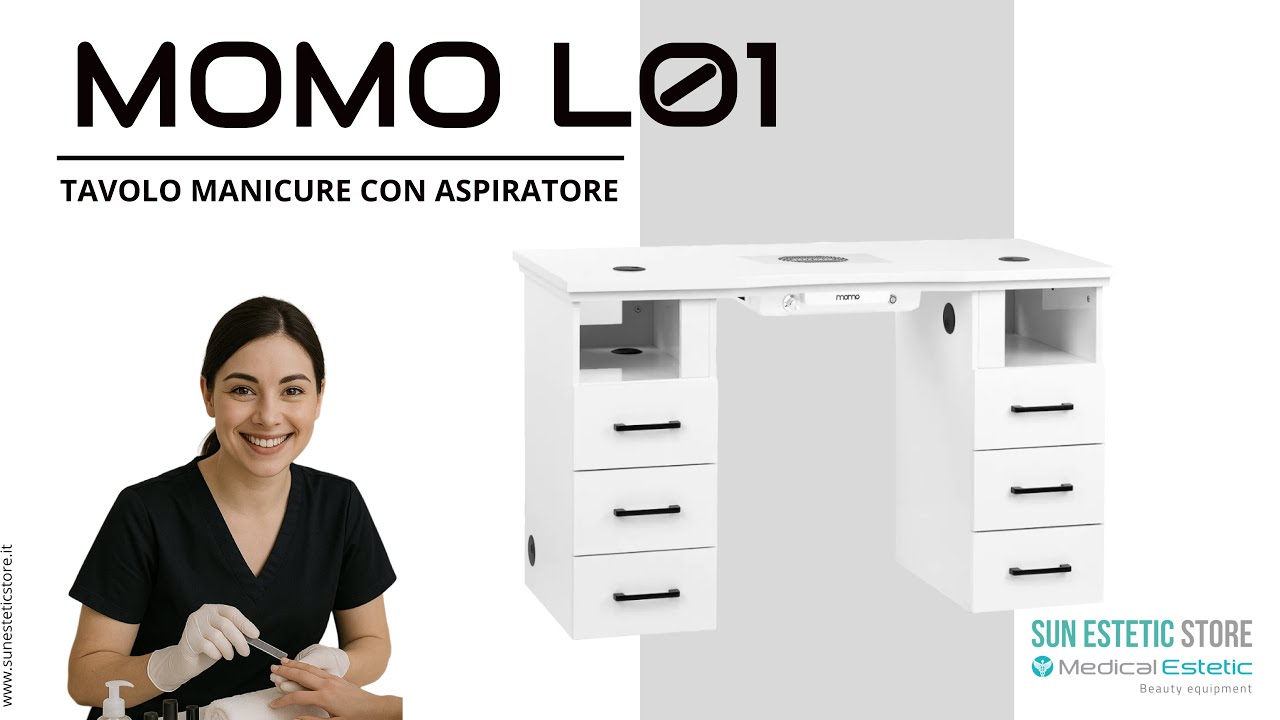 MOMO L01 TAVOLO MANICURE CON ASPIRATORE