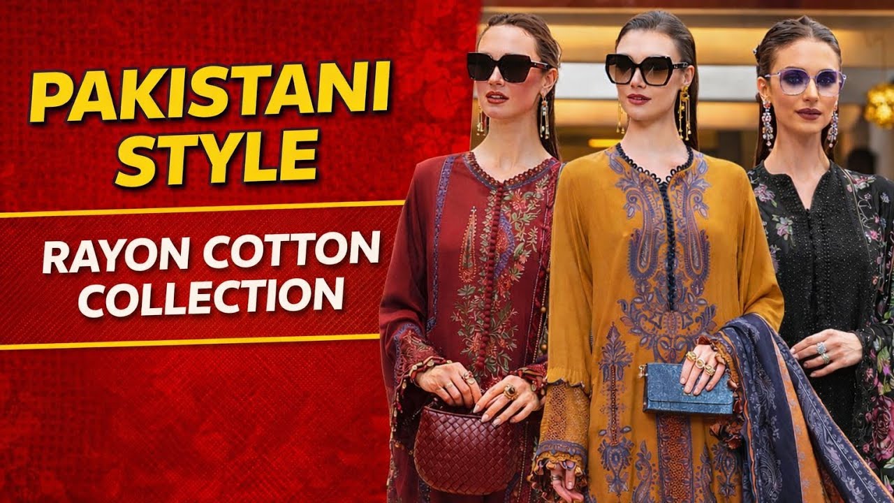 PAKISTANI STYLE EMBROIDERED COLLECTION 🤩|| RAYON COTTON 🤩|| FREE SHIPPING ALL OVER INDIA 🇮🇳||