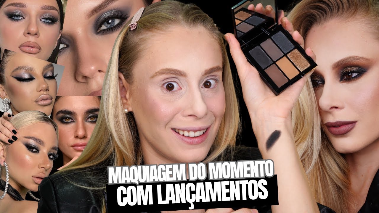 LANÇAMENTO PALETA DARK SMOKE criei uma MAQUIAGEM PODEROSA E MARCANTE