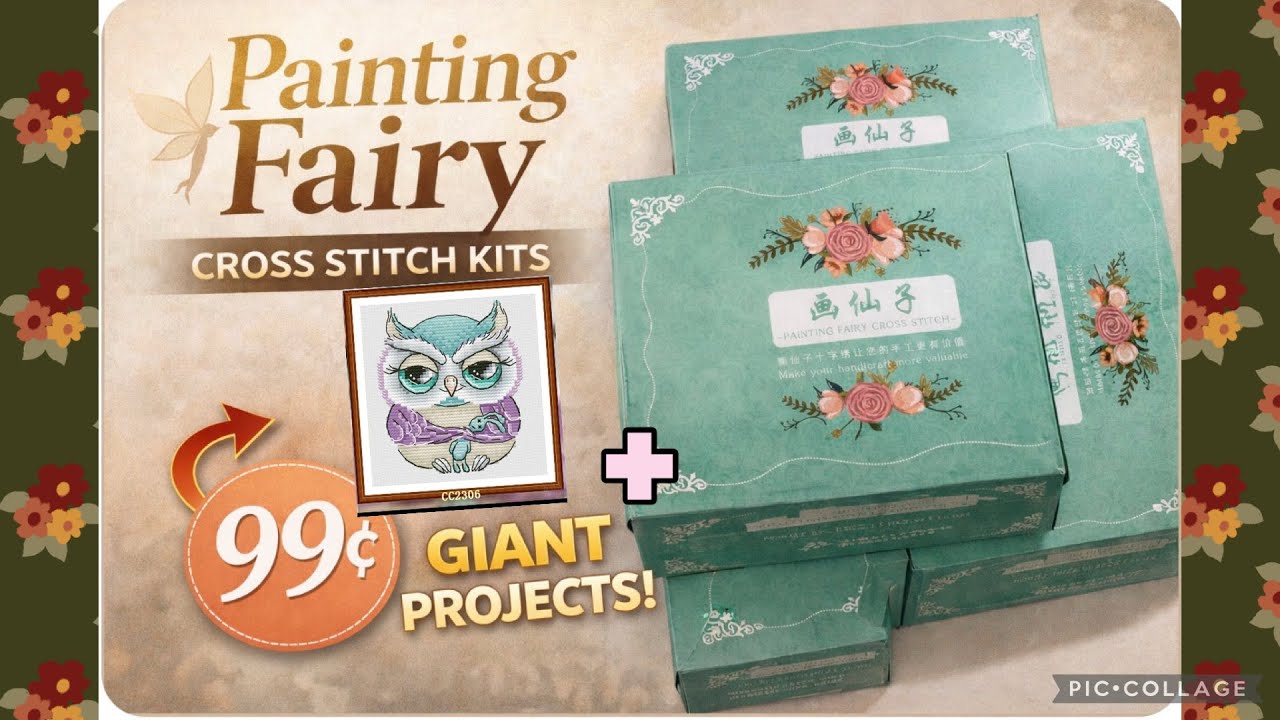 Покупки наборов для вышивки крестом Painting Fairy | Огромные проекты и наборы по 99 центов