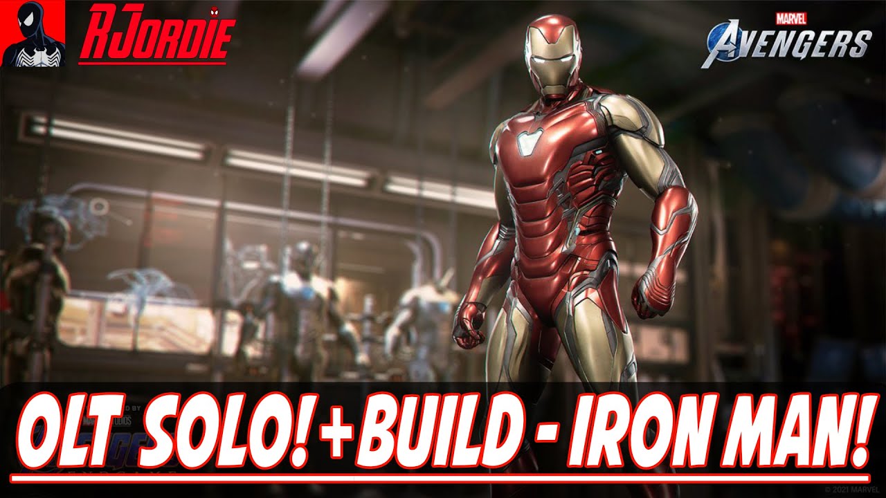 Marvel's Avengers, Solo OLT, IRON MAN vs Super Adaptoid, FULL MISSION SOLO! , Build Showcase