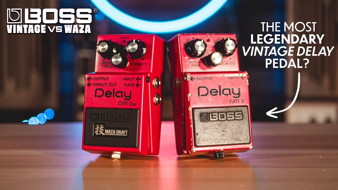 Vintage vs Waza - Boss DM-2 Delay vs Boss DM-2w Pedal Shootout