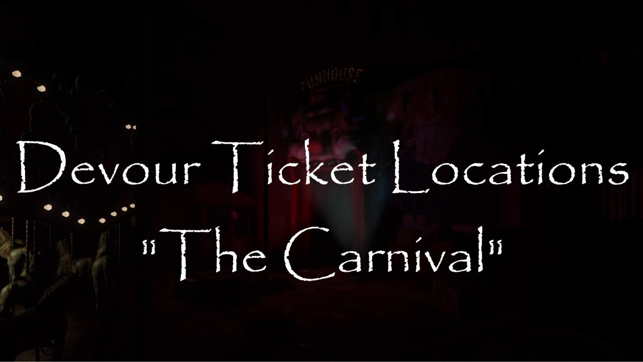 Devour Carnival Collectibles! All 25 ticket locations revealed!