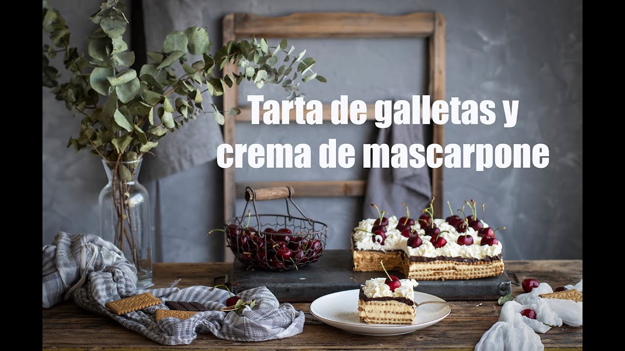 Tarta de galletas y crema de mascarpone